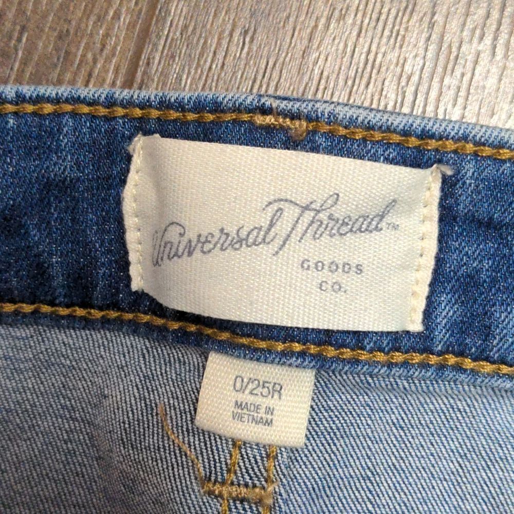 Universal Thread High Rise Skinny‎ Jeans Medium Wash Size 0/25 - Picture 3 of 8